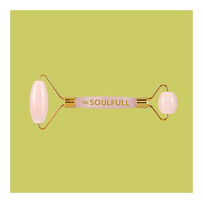 Be Soulfull Face Massage Roller - Natural Rose Quartz 155 gm - Massagers