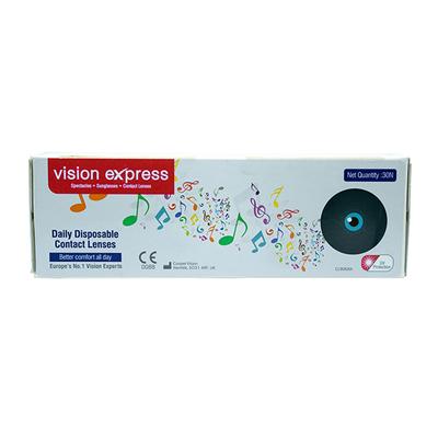 Vision Express Contact Lens Daily Disposable Hydrogel - (-9) Spherical - Eyecare Lenses