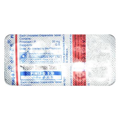 PINIJ DT Tablet 10's - Pain relief-Nsa