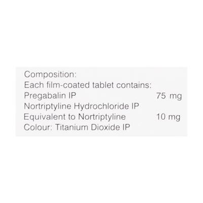 Meganeuron NT 75mg Tablet 10'S - Neuropathic Pain-Dru