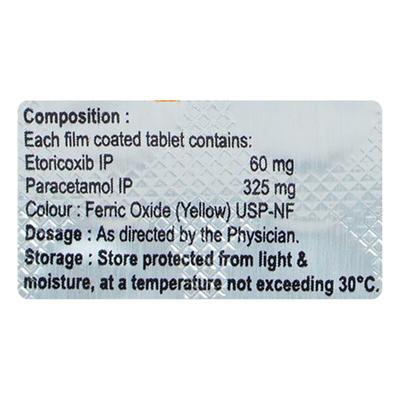ETOCOL P Tablet 10's - Pain relief-Nsa