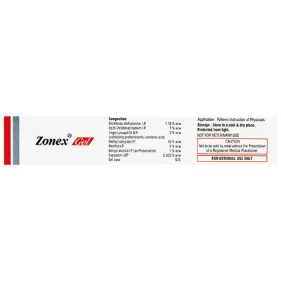 ZONEX Gel 30gm - Pain relief-Nsa