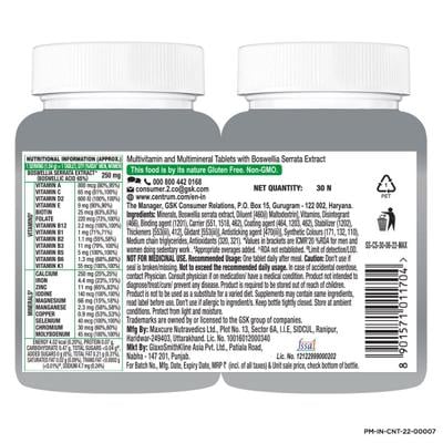 Centrum Adults 50+ Multivitamins Tablets 30's - Multi-Vitamins