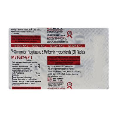 METGLY GP 1 Tablet 10's - Diabetes-Ant