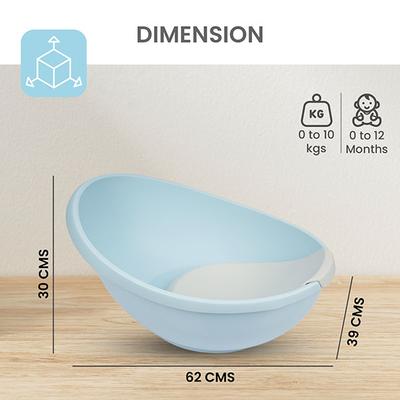 R for Rabbit Happy Pool Baby Bath Tub - Blue - Bathing Essentials