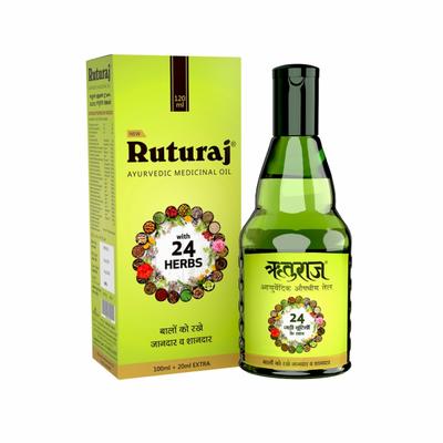 RutuRaj Ayurvedic Hair Oil (100 ml + 20 ml Extra) - Personal Care (Ayush)