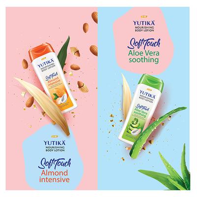 Yutika Soft Touch Nourishing Body Lotion - Almond Intensive 300 ml - Lotions & Creams
