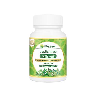 VitaGreen Jyotishmati Capsules 60's - Herbal Dietary Supplement