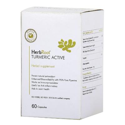 Surya Herbal HerbRoot Turmeric Active Capsule 60's - Pure Herbs