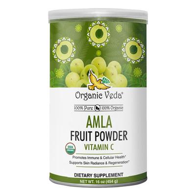 Organic Veda Fruit Powder - Amla & Vitamin C 454 gm - Pure Herbs