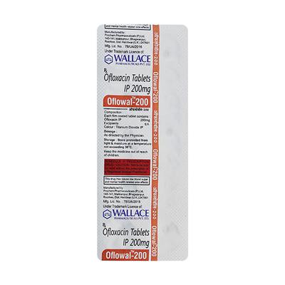 OFLOWAL 200 Tablet 10's - Bacterial Infections-Qui