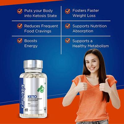 Nirvasa Keto Advanced Weight Loss Capsule 60's - Weight Loss