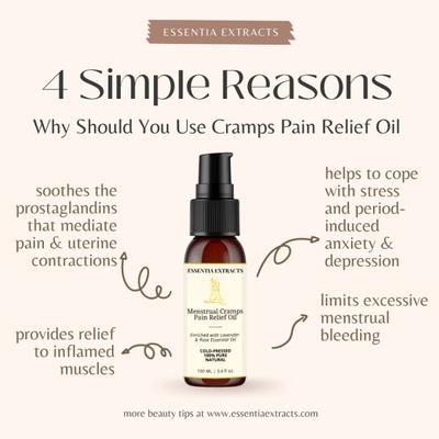 Essentia Extracts Pure Cold Pressed Menstrual Cramp Pain Relief Oil (Pack of 2 x 100 ml) 1's - Creams/Oils/Lotions