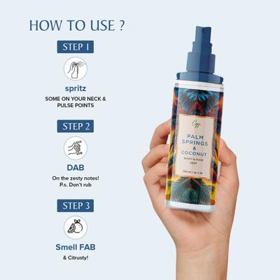 CGG Cosmetics Body & Hair Mist - Palm Springs & Coconut 100 ml - Body Mist/Spray