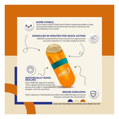 Snec30 Curcumin Capsules 120's - Herbal Dietary Supplement