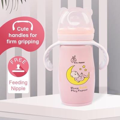 R For Rabbit Steebo Crescent Spout Cup 240 ml - Pink - Feeding & Nursing