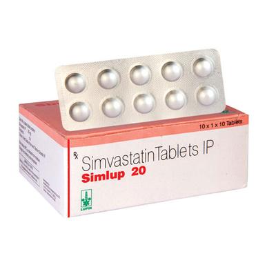 Simlup 20mg Tablet 10'S - High Cholesterol-Dys