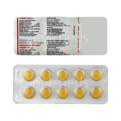 Amlokem M 5/25mg Tablet 10'S - Hypertension-Ang