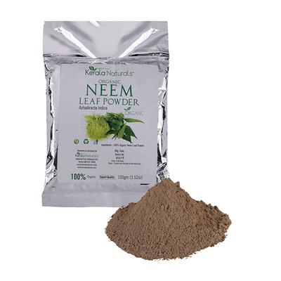 Kerala Naturals Organic Neem Leaf Powder (Pack of 2 x 100 gm) - Personal Care (Ayush)