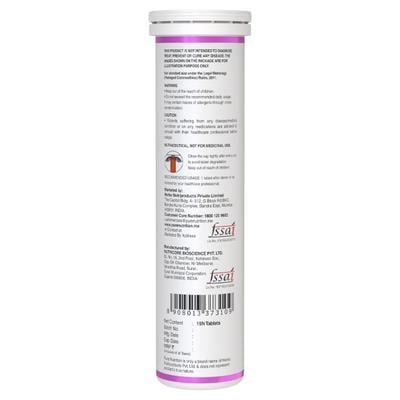 Pure Nutrition Glutathione 500 mg with Vitamin C & Saffron Effervescent Tablet - Orange 15's - Hair & Skin