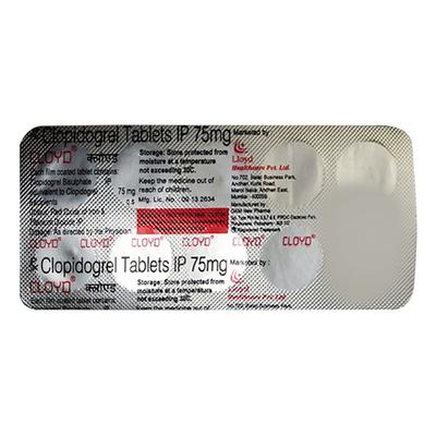 Cloyd 75mg Tablet 10'S - Blood Clot-Ant