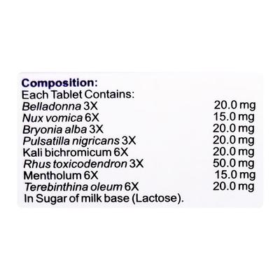 Bhargava Lumboral Tablet (Pack of 3 x 20's) - Homeopathic Complex Tablet