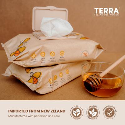 Terra Manuka Honey Baby Wipes 70's - Diapers & Wipes