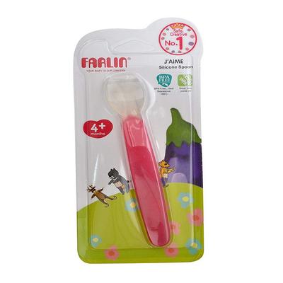 Farlin Silicone Spoon - Pink 1's - Feeding & Nursing
