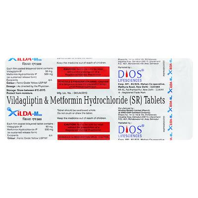 XILDA M 500 Tablet 15's - Diabetes-Ant