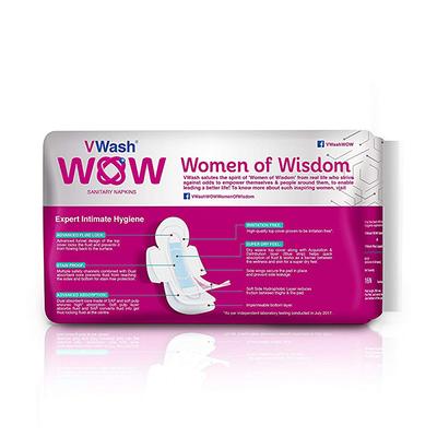 VWash WOW Ultra Thin Sanitary Pad - Maxi (Pack of 3 x 16's) - Sanitary Napkins