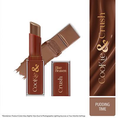 Blue Heaven Cookie & Crush Chocolate-Flavored Soft-Matte Lipstick, Pudding Time 3.4 gm - Lipsticks