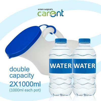 Carent Portable Safe Plastic Urine Pot with Cap 1's - Urology Supplies