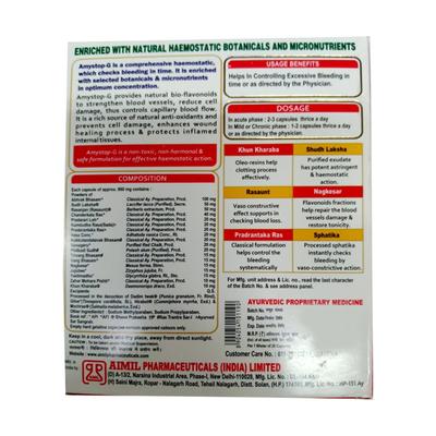 Aimil Amystop G Capsule 20's - Speciality Medicines