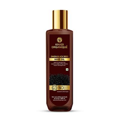 Khadi Organique Hair Oil - Onion Black Seed 200 ml - Personal Care (Ayush)