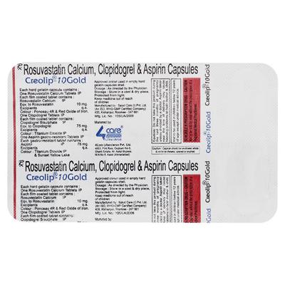 CREOLIP GOLD 10mg Capsule 10's - High Cholesterol-Dys