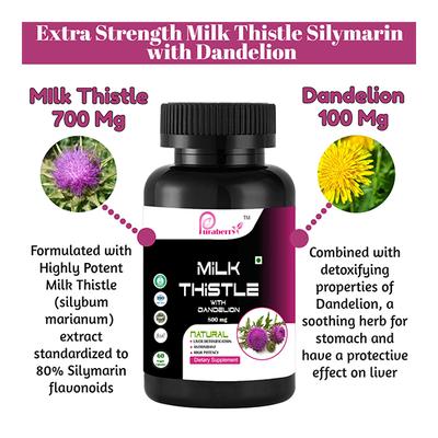 Puraberry Milk Thistle 800 mg Veg Capsule 60's - Vital Health