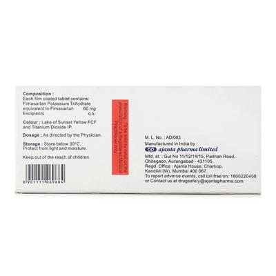 FIMANTA 60mg Tablet 10's - Hypertension-Ana