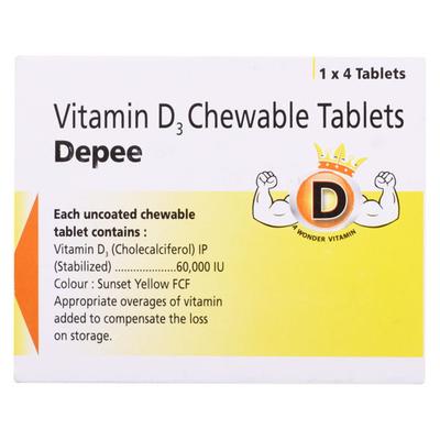 DEPEE CHEWABLE Tablet 4's - Supplements-Vit