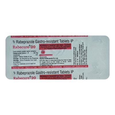 RABECURE Tablet 10's - Ulcer/Reflux/Flatulence-Aaa