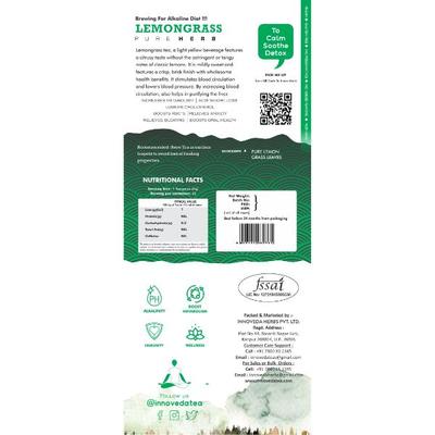 Innoveda Lemon Grass Pure Herb Whole tea leaves 100 gm - Teas