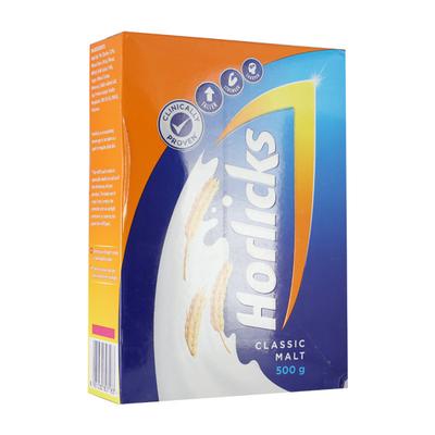 Horlicks Nutritional drink Powder Classic Malt 500 gm (Refill Pack) - Daily Health Drinks