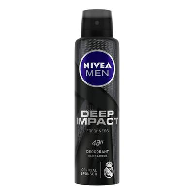 Nivea Men Deep Impact Deodorant - Freshness (Pack of 2 x 150 ml) - Men Deodorants/Roll-Ons