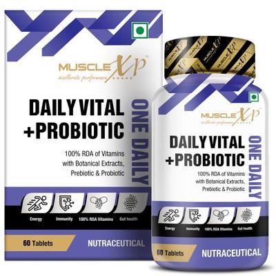 MuscleXP Daily Vital + Probiotic One Daily Tablet 60's - Digestive Health