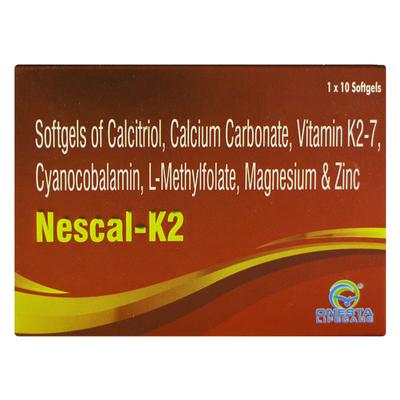 NESCAL K2 Soft Gelatin Capsule 10's - Supplements-Vam
