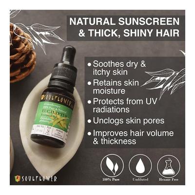 Soulflower Essential Oil - Eucalyptus 15 ml - Essential Oils
