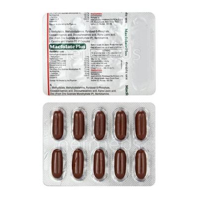 Macfolate Plus Softgel 10'S - Neuropathic Pain-Dru