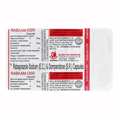 RABKAM DSR Capsule 10's - Ulcer/Reflux/Flatulence-Aaa