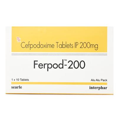FERPOD 200mg Tablet 10's - Bacterial Infections-Cep