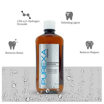 Purexa Peroxide Pre Procedural Mouthwash 500 ml - Mouthwash