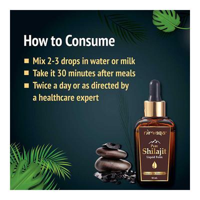 Nirvasa Pure Shilajit Liquid Form 50 ml - Sexual Care